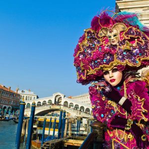 carnival in the unique city of venice in italy. venetian masks